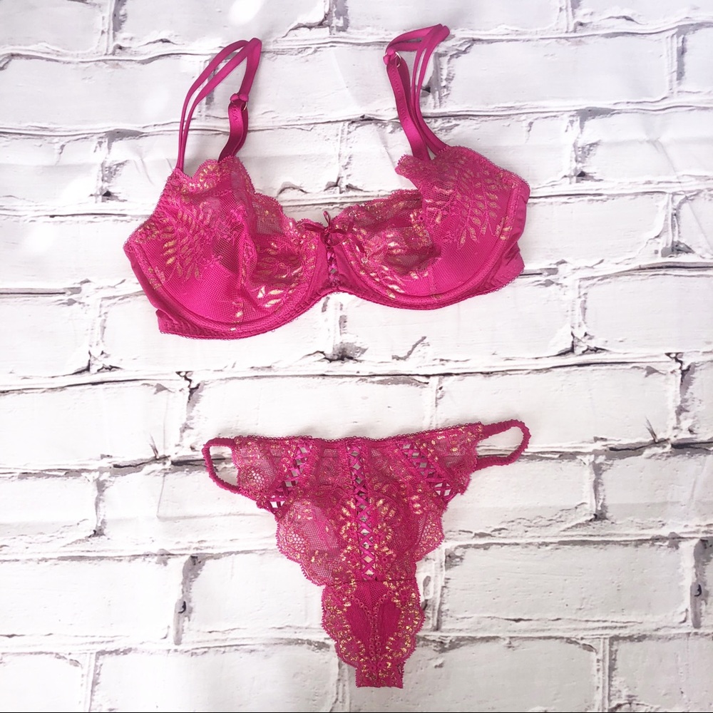 Victoria’s Secret pink unlined Demi bra size 34D - Picture 4 of 4